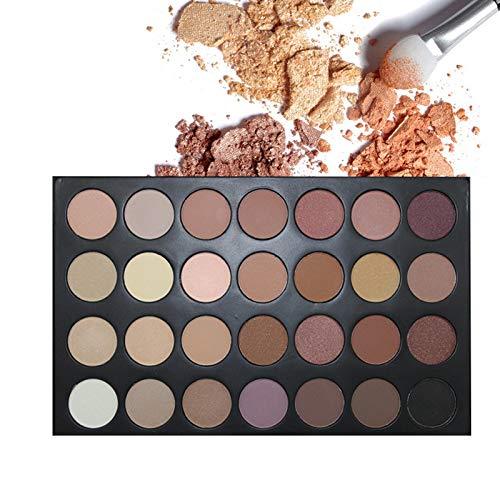 RoseFlower 28 Colors Eyeshadow makeup Palette Professional High-Pigmented Eye Shadow Make up Kit Box For Women Shimmer Matte Warm Chocolate Brown Colors Nudes Earth Tones Smoky Waterproof #28 colors - NewNest Australia