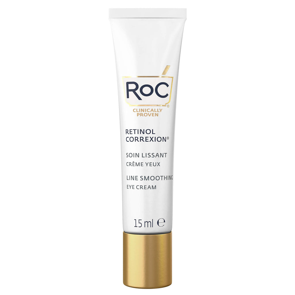 RoC - Retinol Correxion Line Smoothing Eye Cream - Visibly Reduces Puffiness & Dark Circles - Anti-Wrinkle and Ageing - 15 ml - NewNest Australia