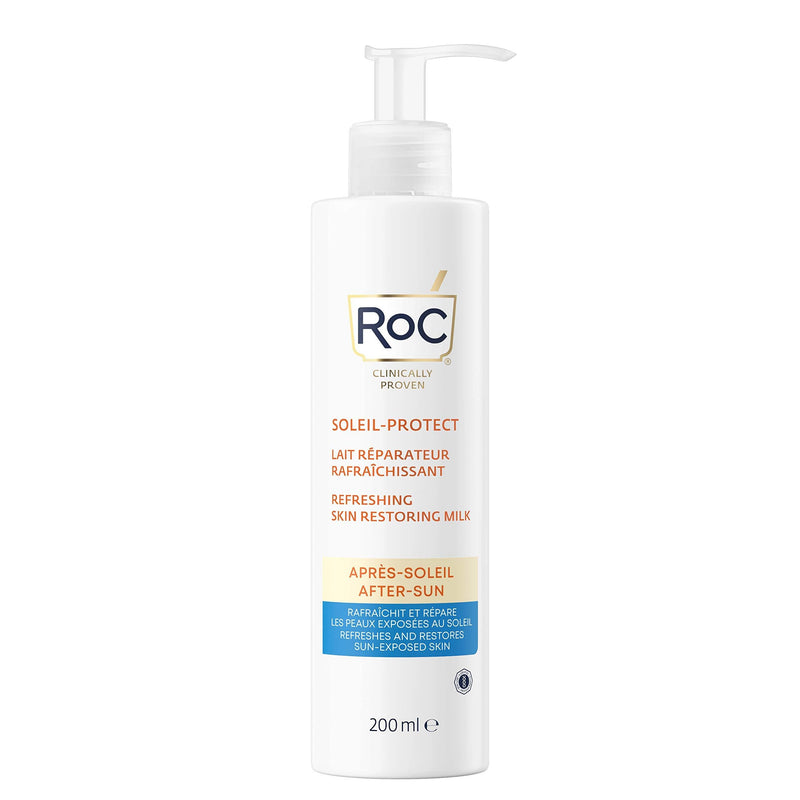 RoC - Soleil-Protect Refreshing Skin Restoring Milk After-Sun - Cooling and Moisturising - Restores Sun-Exposed Skin - 200 ml - NewNest Australia