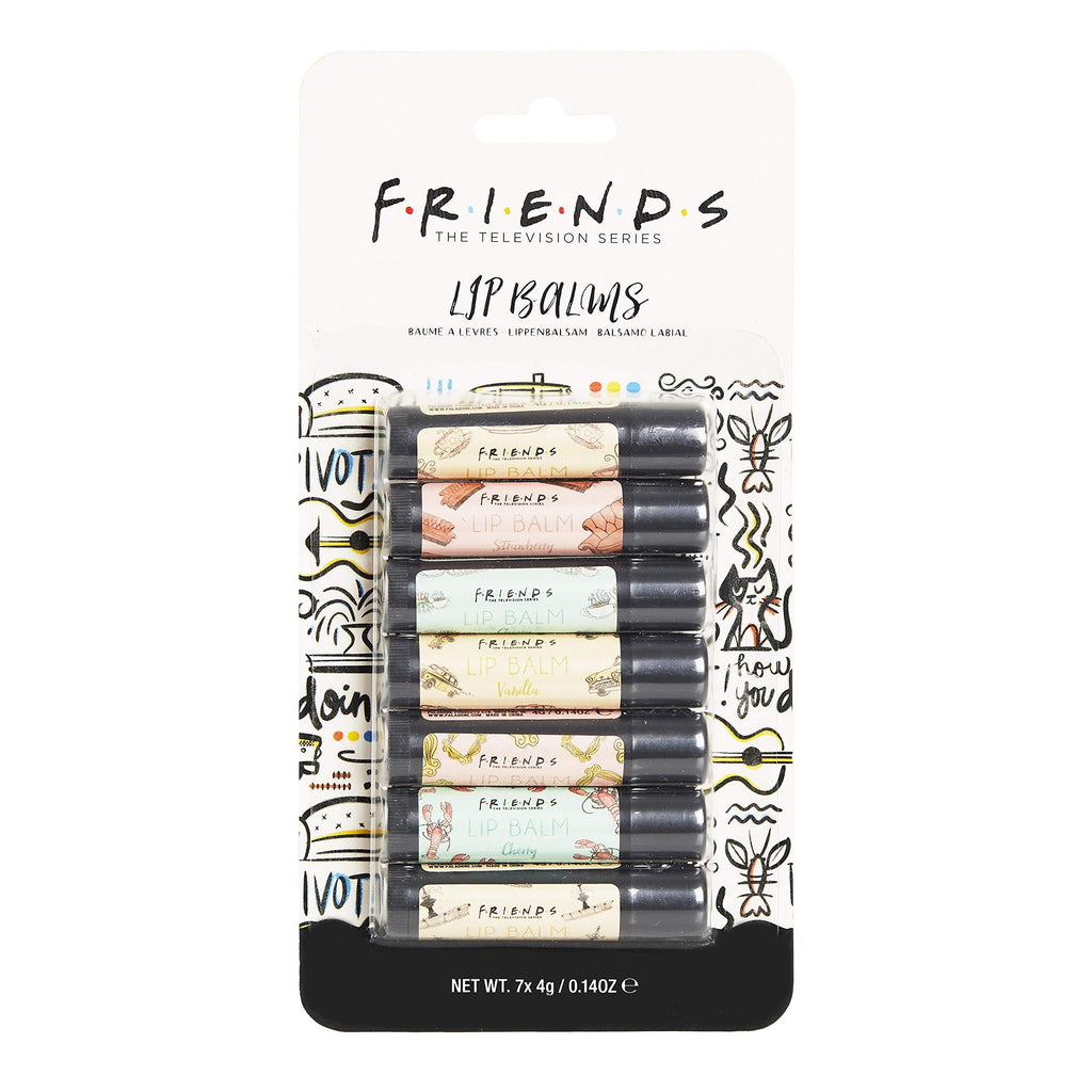 Paladone FRIENDS TV Show 7 Day Flavoured Lip Balms - Seven Twist Up Lip Balms - NewNest Australia