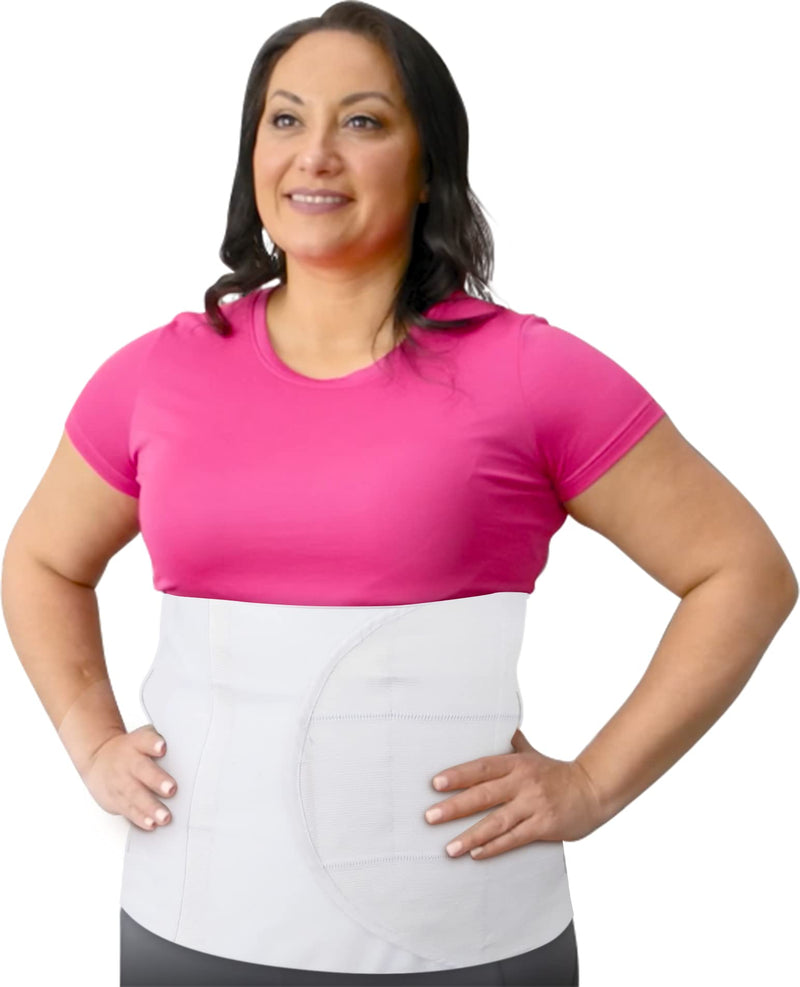 Wide Abdominal Binder Belly Wrap – Plus Size Postpartum Tummy Tuck Belt Provides Slimming Bariatric Stomach Compression or to Help Hernia or Post Surgery Healing & Support (L/XL) L/XL (Pack of 1) - NewNest Australia