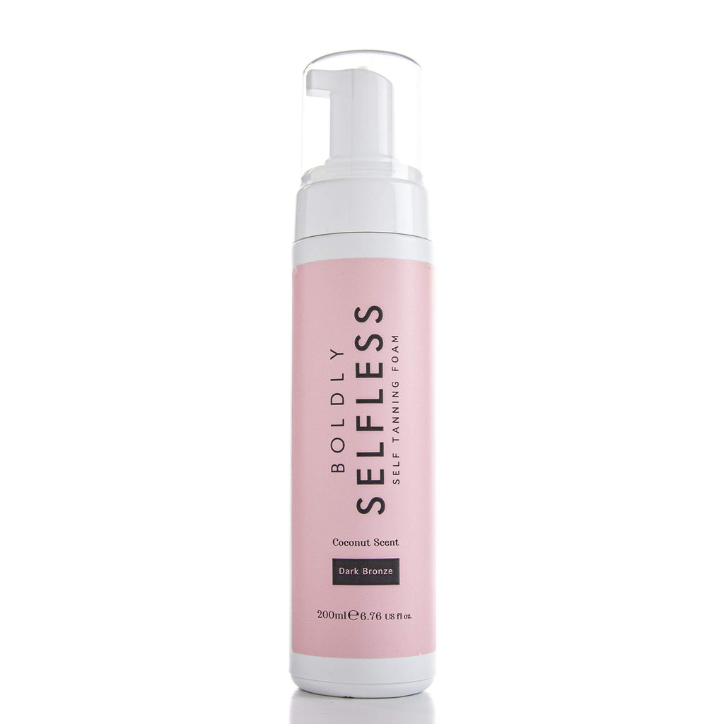 Boldly Selfless Dark Bronzed Self-Tanning Mousse Fresh Coconut Scent 200ml Vegan Friendly Cruelty Free - NewNest Australia