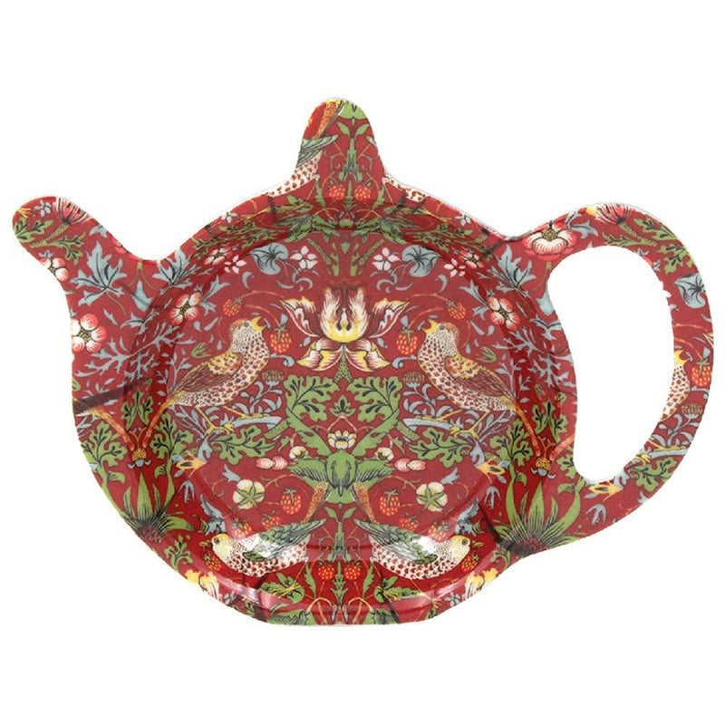 William Morris Strawberry Thief Red Tea Bag Tidy - NewNest Australia