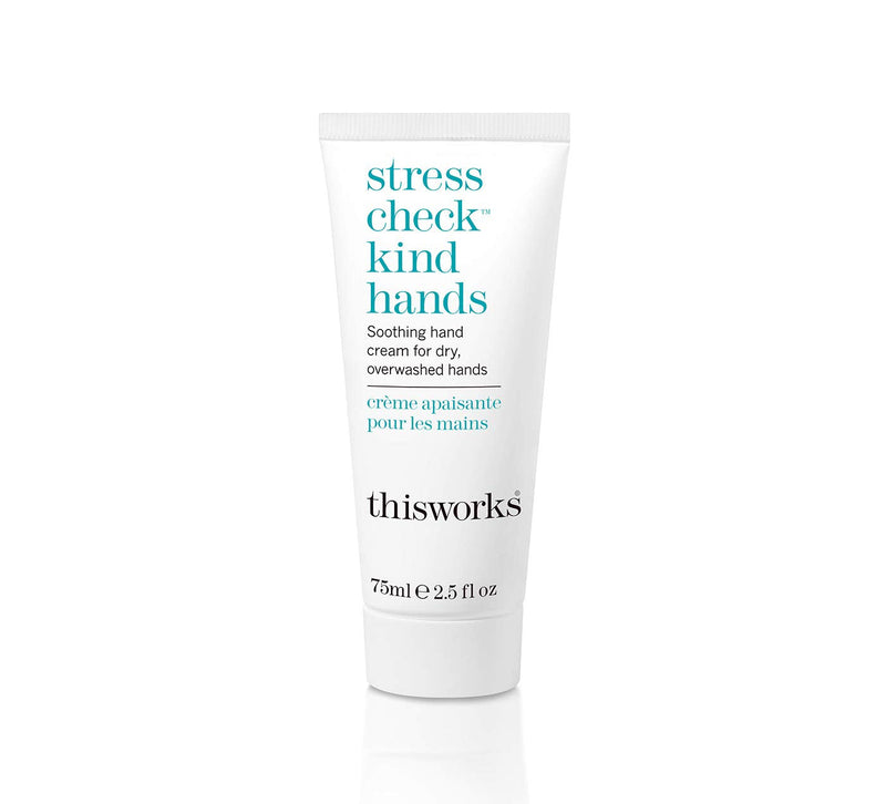 This Works Stress Check Kind Hands: Instant and Long-Lasting Hand Cream, Moisturiser with Shea Butter, Vitamin E and Ylang Ylang Essential Oils, Suitable for Dry and Sensitive Hands, 75ml - NewNest Australia