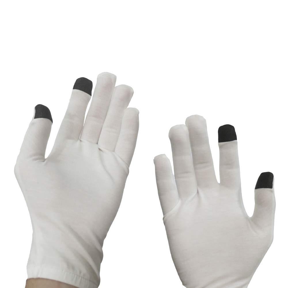 Edenswear zinc-infused Eczema Tencel Moisturizing Gloves for Adult (XL, Black) XL - NewNest Australia