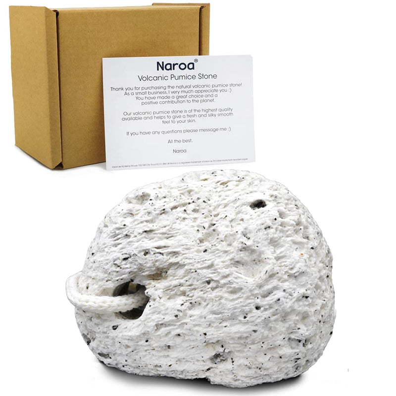 Natural Volcanic Pumice Stone for Feet | Hard Dead Dry Skin Foot File Callus Scrubber | Cracked Heels Rough Scraper Pedicure Lava Pummice Rasp Exfoliator by Naroa - NewNest Australia