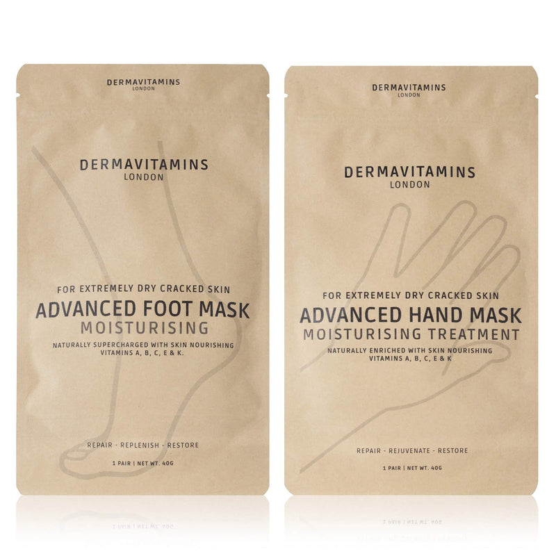 Dermavitamins Advanced Moisturising Foot & Hand Mask Bag Set - NewNest Australia