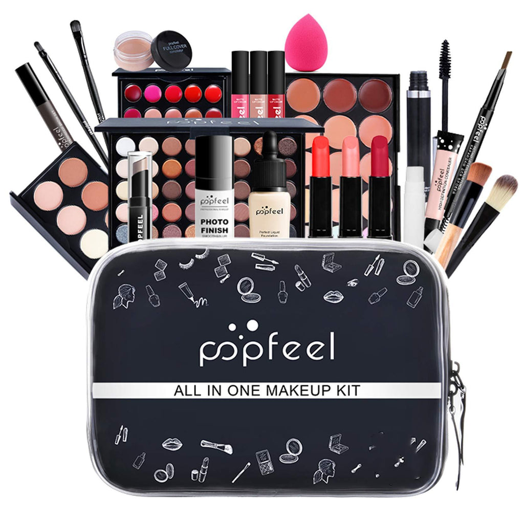 HoJoor Multi-purpose Makeup Kit All-in-One Makeup Gift Set Colours Mix Eyeshadow Concealer Lip Gloss Pressed Powder and Powder Blusher Cosmetic Makeup Palette Set Kit # 076 #76 - NewNest Australia