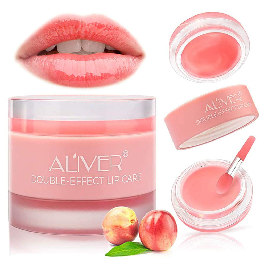 Lip Sleep Mask with Collagen Peptide, Peach Lip Scrub Overnight Moisturizer for Lip Skin Care and Lip Treatment Repairs Dry&Chapped&Peeling&Cracked Lips(Peach) - NewNest Australia