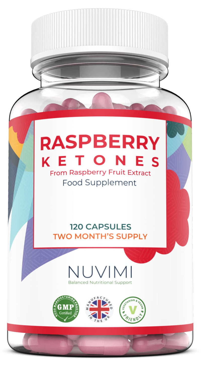 Raspberry Ketones 4000mg - 120 Raspberry Ketone Tablets (2 Month’s Supply) - Raspberry Ketones Max Strength Capsules, Created to Increase Results - UK Made to GMP Standards, by NUVIMI® - NewNest Australia
