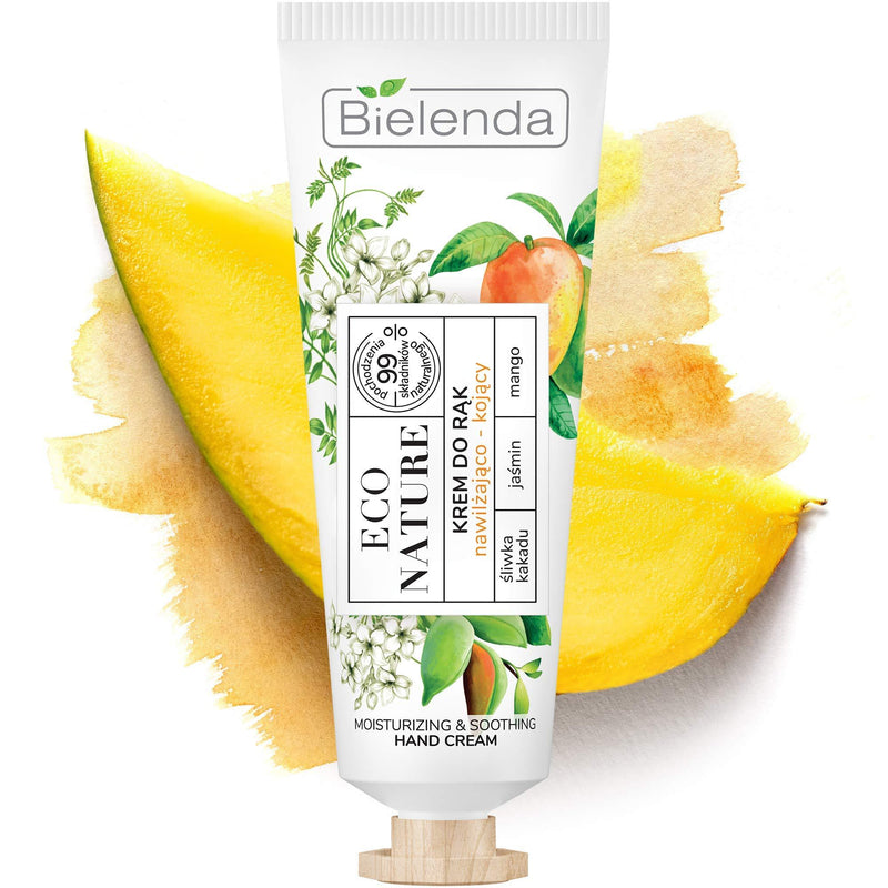 Bielenda Eco Nature - Guarantees Optimal Hydration Soothe The Unpleasant Feeling Of Hands Skin Dryness - Eco Nature - Cockatoo Plum + Jasmine + Mango - Hand Cream Moisturizing And Soothing - 50 ml - NewNest Australia