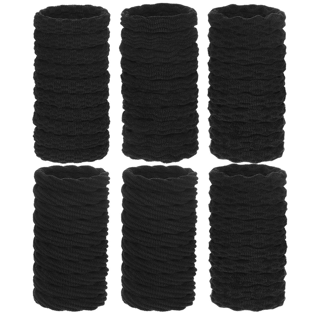 60 Pieces Seamless Hair Ties Ponytail Holders Thick Elastic Hair Tie Cotton No Crease Hair Band for Women,girl,thick Heavy and Curly Hair,lightweight Highly Elastic,4 Styles(Black,Fresh Style) Black - NewNest Australia