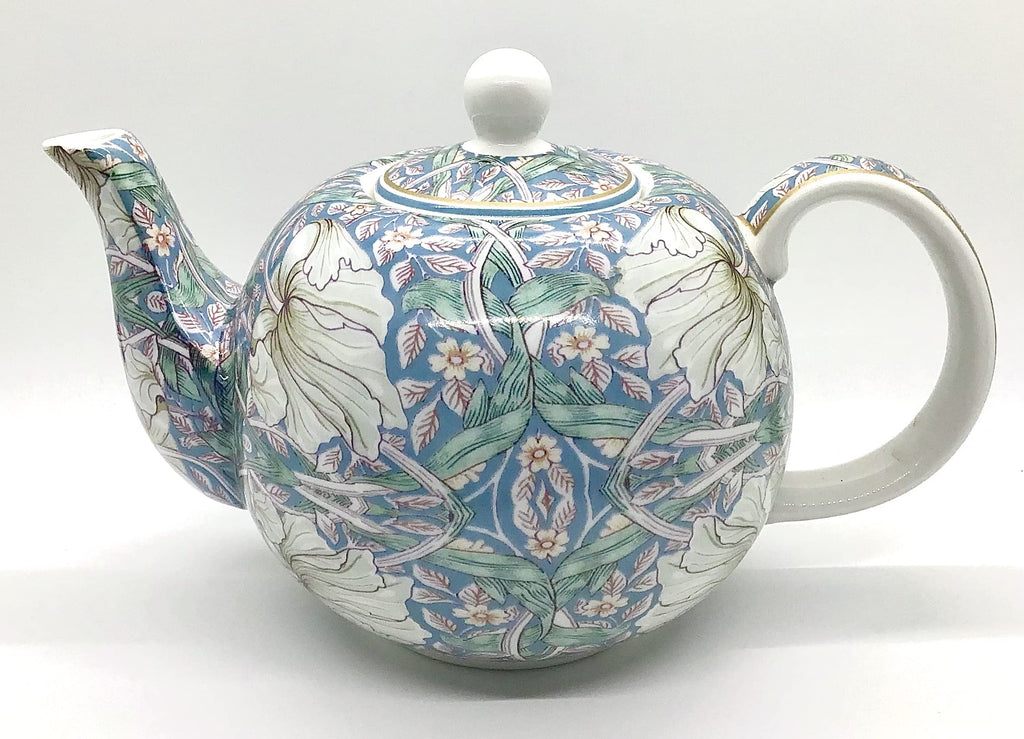 William Morris Pimpernel - Beautiful Floral Fine China Teapot LP94407-4 Cup Teapot - NewNest Australia