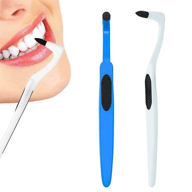 RMFC 2PCS Tartar Remover Tooth Cleaning, Tooth Stain Eraser, Teeth Cleaning Kit Removes Plaque & Impurities for Teeth, Teeth Polishing Tooth Stain Remover（White & Blue） - NewNest Australia