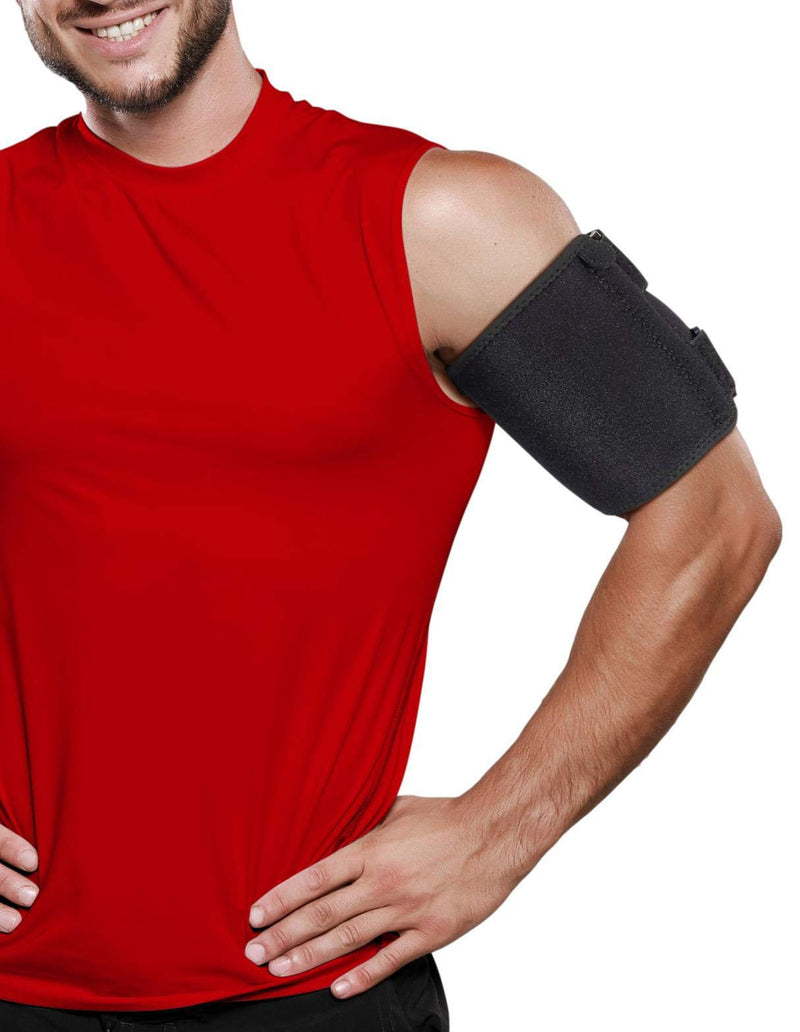 Bicep Tendonitis Brace Compression Sleeve - Triceps & Biceps Muscle Support For Upper Arm Tendonitis Pain Relief Or Bicep Strains (S/M Bicep 6 to 10") S/M (Bicep 6 to 12 Inches) - NewNest Australia