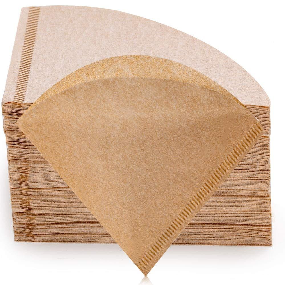 Cone Coffee Filters, 150 Pcs Count 1-4 Cups Natural Coffee Filters Unbleached Paper Model 1, Compatible with V60 and All No.1 Size Pour Over Drippers - NewNest Australia