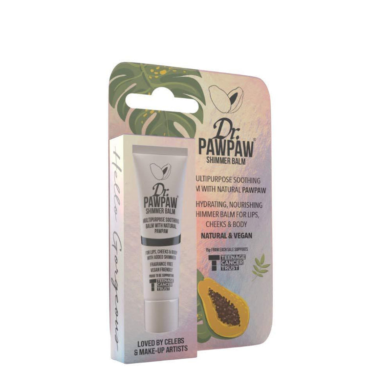 Dr. PAWPAW Shimmer Balm 10ml - Multi-Purpose Balm, PawPaw Lip Balm, Lip Balm, Tinted Lip Balm, Skin Highlighter, Smooth Skin, Cracked Lips, Vegan Beauty, Ethical Beauty - NewNest Australia