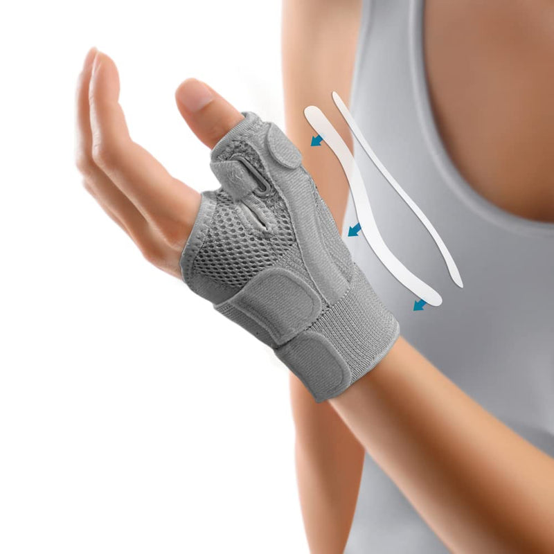 INSTINNCT Wrist Thumb Support Brace for Men & Women, Fully Adjustable Thumb Brace with Thumb Flexible Support for Thumb & Hand Discomfort, Fatigue, Fits Both Right Hand and Left Hand Grey(Single) One Size - NewNest Australia