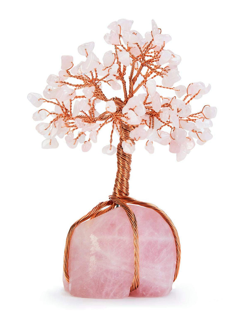 Crystal Tree Rose Quartz Tree Crystal Money Tree Feng Shui Good Luck Gifts Stone Tree Decorations Healing Crystal Gifts With Gift Box Tumbled Stone Tree Decor Shelf Ornaments Home Accessories Pink - NewNest Australia