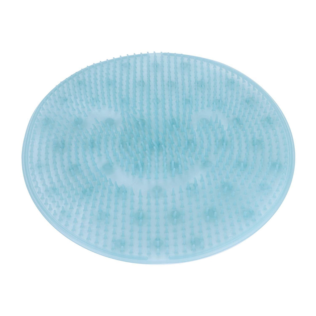 Silicone Foot Scrubber Mat Non-slip Foot Washer With Strong Suction Cups Back Foot Massage Mat Cleaner Brush Shower Foot Rest for Bathing Bathtub Dead Skin Remover Relieve Tired Blue - NewNest Australia