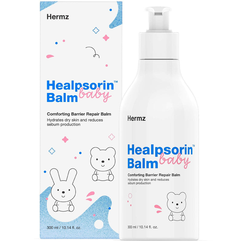 Healpsorin Baby Balm: Eczema & Cradle Cap Balm with Ceramide Blend, Comfrey Root, Prebiotics & Provitamin B5 - Dry Skin Cream Soothes Sensitive Skin, Loosens Skin Flakes and Helps Skin Regeneration - NewNest Australia