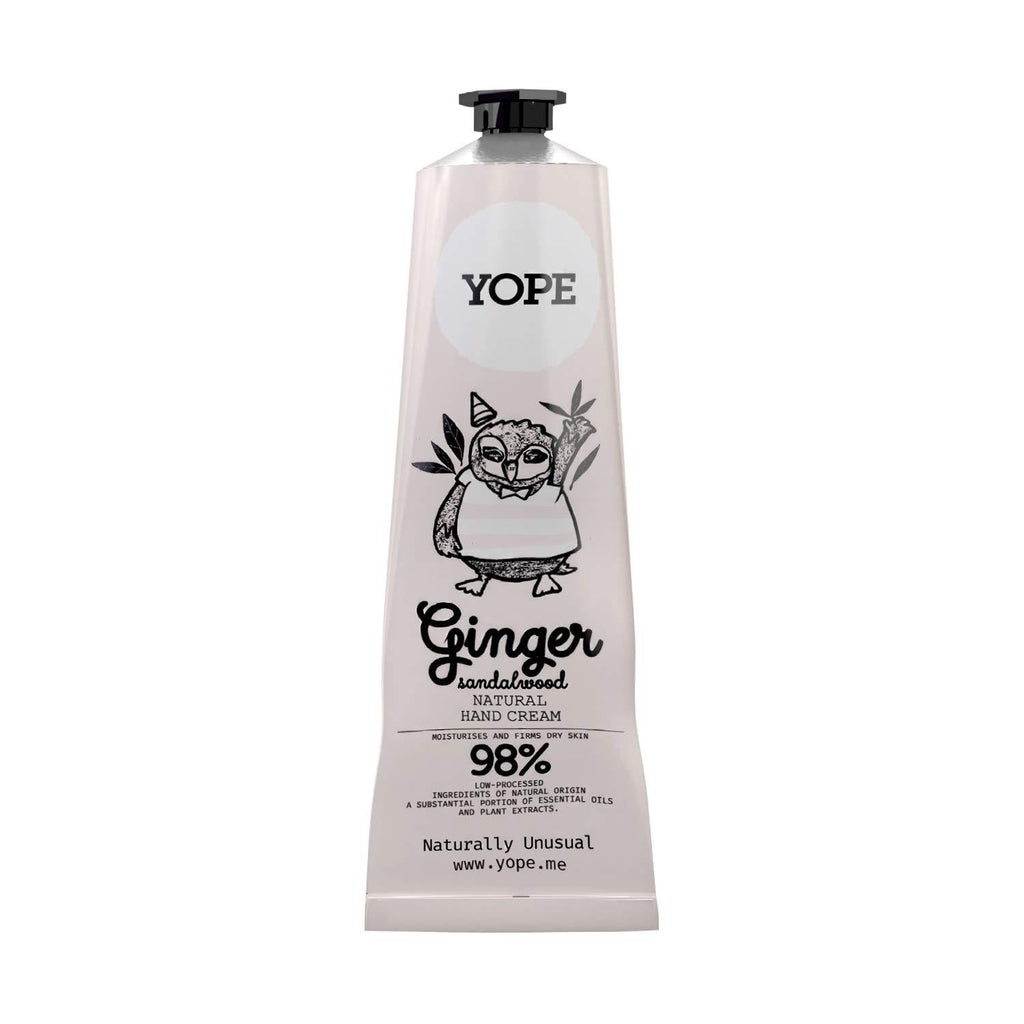 Yope Natural Hand Cream Ginger & Sandalwood Hand Cream for Very Dry Hands Shea Butter Hand Lotion Hand Skin Regeneration 98% natural ingredients 100ml - NewNest Australia