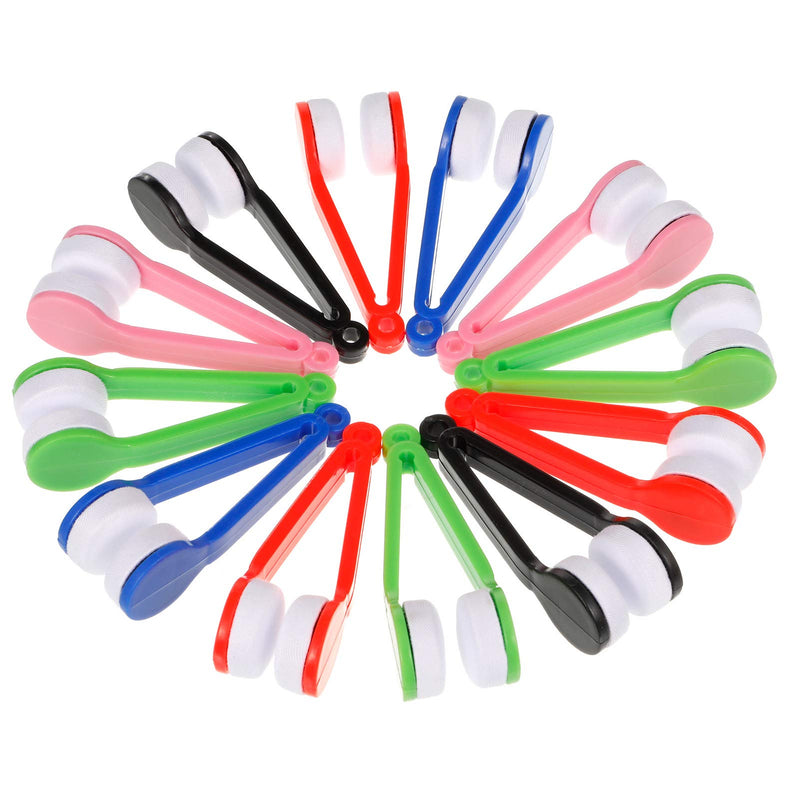 FRIUSATE 12pcs Eyeglass Cleaner, Spectacles Cleaner Soft Brush, Glasses Cleaner, Cleaning Tool, Eyeglass Microfiber Spectacles Soft Brush, Cleaning Set Wipe Kit Tool, Eyeglasses Brushes Cleaning Clip - NewNest Australia