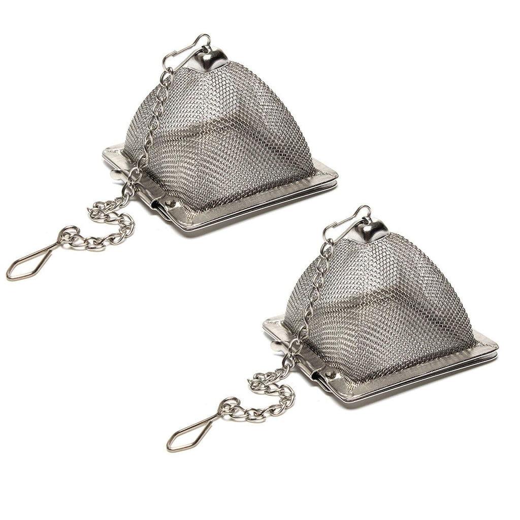 CHENGZI Tea Infuser Stainless Steel Pyramid Tea Strainer for Loose Tea, Set of 2 - NewNest Australia