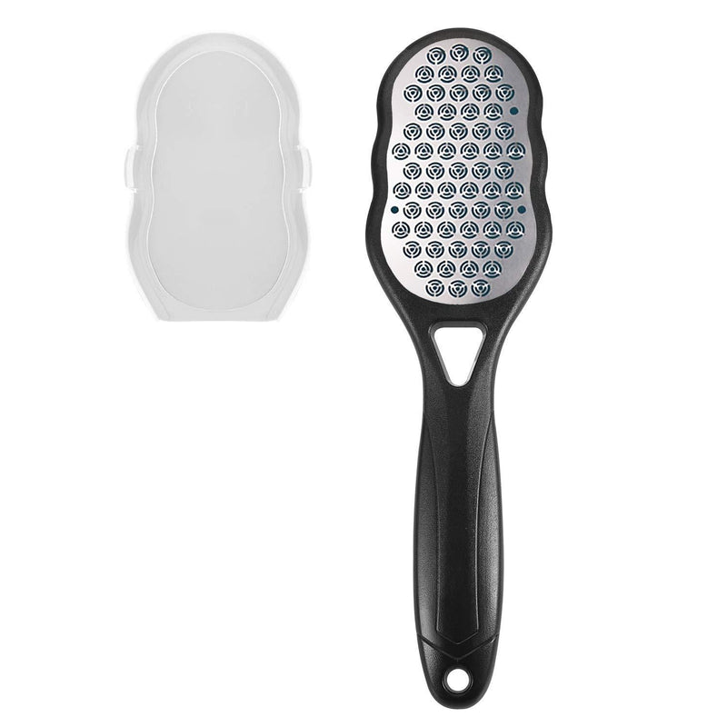 Foot Rasp File and Callus Remover - Foot Care Pedicure Tool to Remove Hard Skin Foot Scrubber, Can Be Used on Both Wet and Dry Feet, Surgical Grade Stainless Steel File, Black - NewNest Australia