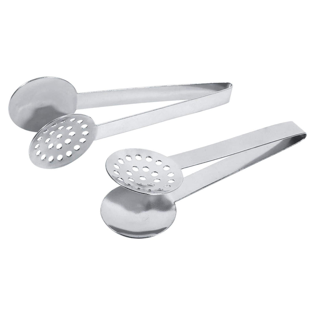 2pcs Round Tea Bag Tongs Tea Strainer, Stainless Steel Steel Tea Bag Squeezer with Perforated Tea Filter, Kitchen Craft Tool - NewNest Australia