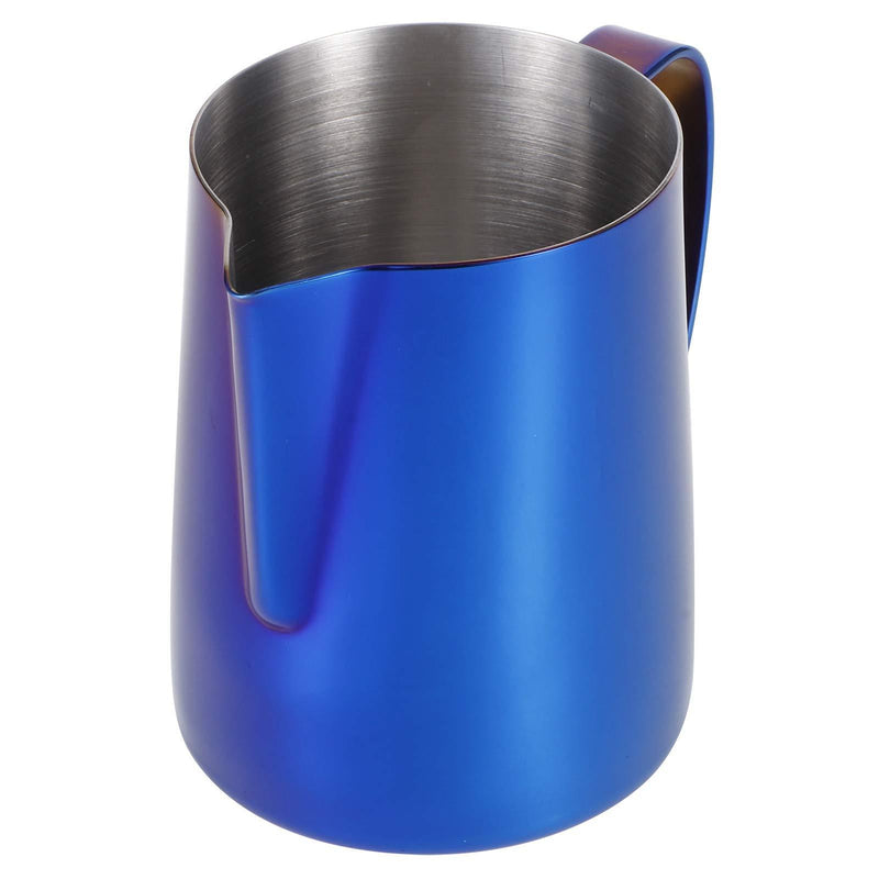 Mother's Day Gift AMONIDA Frothing Jug, Eagle Mouth Anti‑Scald Thickened Handle Coffee Pitcher, Japanese Style Durable Coffee Accessory for Cafe Latte Art Home(Colorful Blue, 350ML) - NewNest Australia