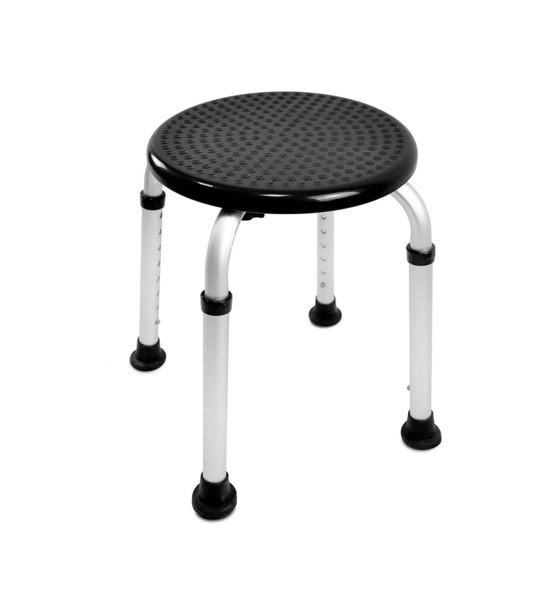 PEPE - Round Shower Stools for Elderly, Bath Seats for Adults, Disabled Bathroom Chairs and Stools, Non Slip Shower Seat Adjustable, Bath Stools to Sit On, Black Shower Chair, Free Assembly Shower Stool - NewNest Australia