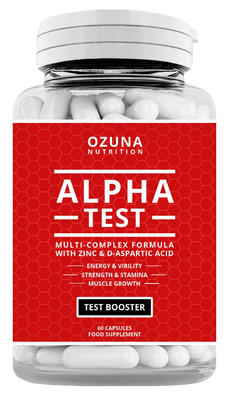 Alpha Test Testosterone Booster for Men for Strength Energy Performance Stamina Reduces Fatigue | Healthy Test Levels with Fenugreek, D-Aspartic Acid, Maca, Zinc, Tribulus Plus More | One Month Supply - NewNest Australia