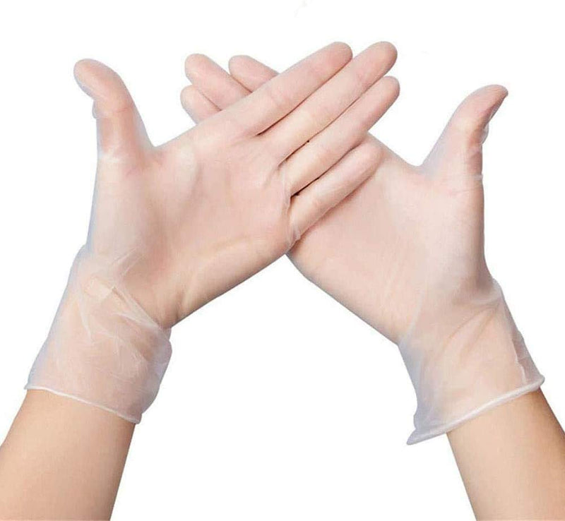 100 Pack Strong Quality EXTRA LARGE SIZE GLOVES CLEAR Vinyl Powder Free Gloves | Latex Free Food Safe Medical Examination Gloves Ambidextrous | Perfect for Everyday Use - AQL 1.5 EN455 CLASS 1 - NewNest Australia