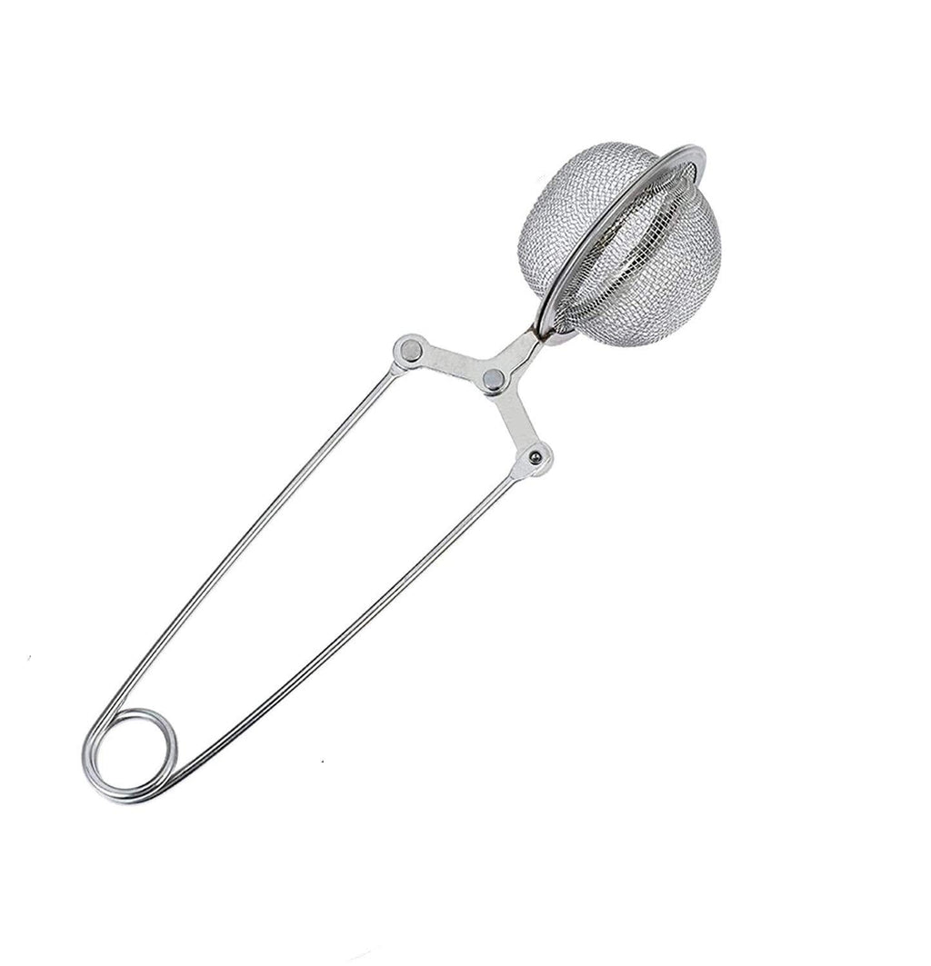 St@llion Tea Infuser Tongs, Snap Ball Mesh Tea Infuser with Handle for Loose Leaf Tea and Mulling Spices, Stainless Steel Tea Strainers and Filters- Pack of 1 - NewNest Australia