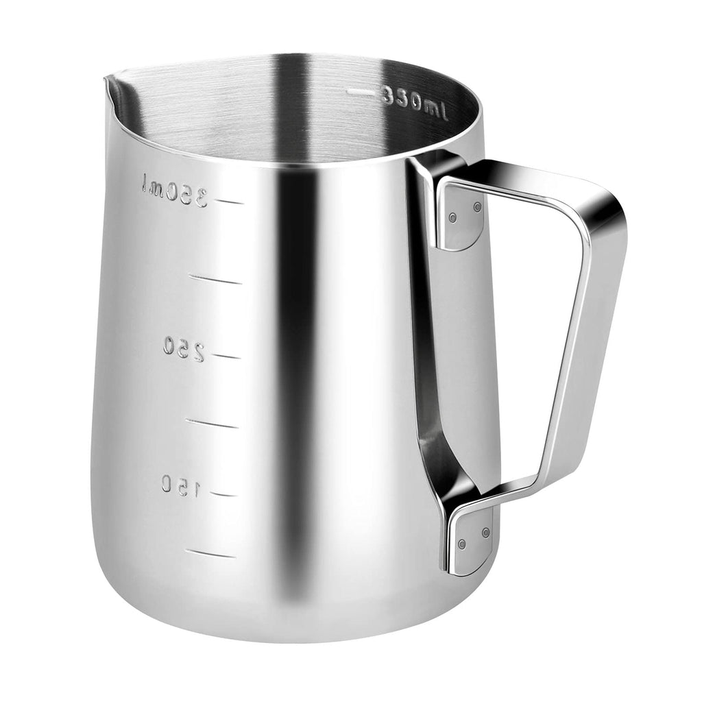 Trintion Milk Jug 350ml Stainless Steel Milk Pitcher Milk Frothing Jug Measuring Pitcher for Making Coffee Milk and Latte Art - NewNest Australia