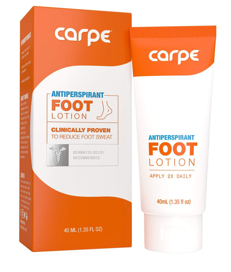 Carpe Antiperspirant Foot Lotion | a solution to excessive sweaty, smelly feet | Helps prevent blisters - NewNest Australia