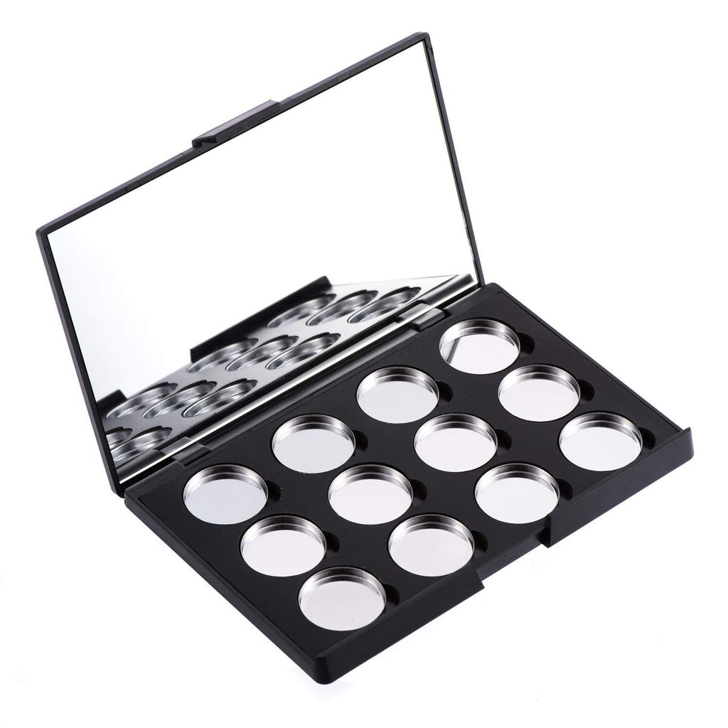 Allwon Empty Magnetic Eyeshadow Makeup Palette with Mirror and 12Pcs 26mm Round Metal Pans Mirror Included - NewNest Australia