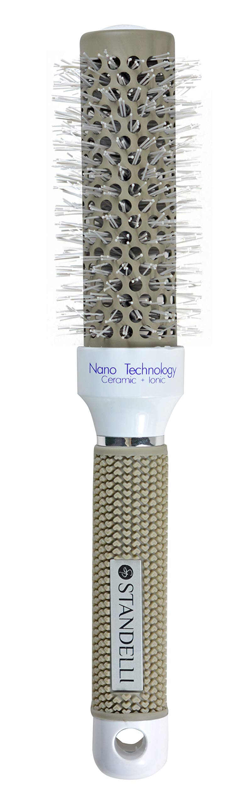 STANDELLI PROFESSIONAL Round Barrel Hair Brush Blow Dry Drying Bristle, High Temperature Resistant Nano Technology Ceramic Ionic Hairbrush for Hair Drying, Styling, Curling, Medium (32mm) - NewNest Australia