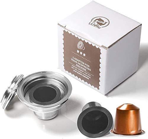 Reusable Coffee Pods Adapter Stainless Steel Converter Holder Compatible with Espresso Vertuo ENV135 GCA1 Machine Brewing Espresso Original line Coffee Flavor - NewNest Australia