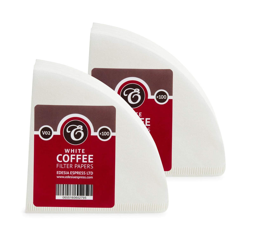 200 Size V02 White Coffee Filter Papers, Compatible with Hario V60 Size 02 by EDESIA ESPRESS - NewNest Australia