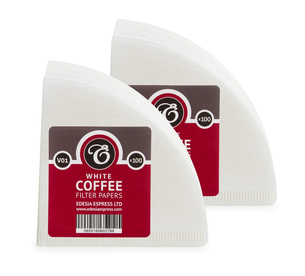 200 Size V01 White Coffee Filter Papers, Compatible with Hario V60 Size 01 by EDESIA ESPRESS - NewNest Australia