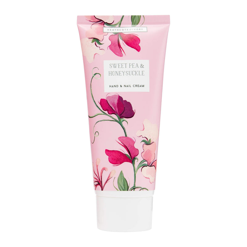 Heathcote & Ivory Sweet Pea & Honeysuckle Hand & Nail Cream, 100Ml New Hand & Nail Cream - NewNest Australia