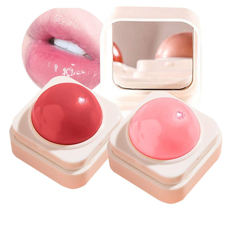 2 Pack Super Soft Moisturizing Lip Balm With Small Mirror Peach And Persimmons Deeply Hydrates and Seals in Moisture 0.5 oz 2 Pack - NewNest Australia