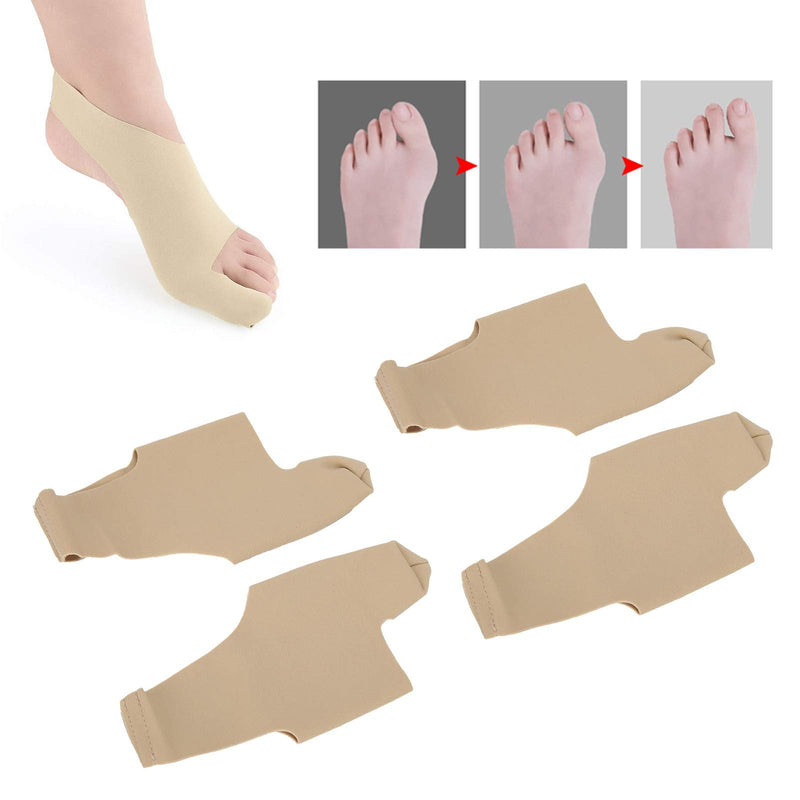 2 Pairs Hallux Valgus Corrector, Thumb Corrector Bunion Brace, High Elasticity Big Toe Separator Bunion Relief Sleeve Socks Orthopedic Bunion Protector for Men and Women(S) S - NewNest Australia