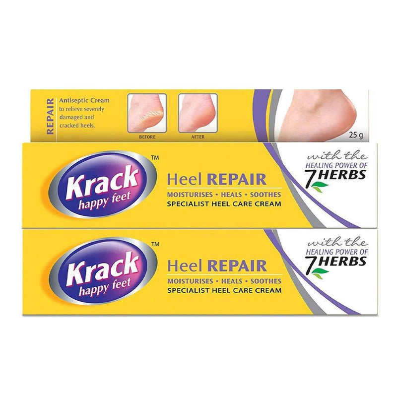 2 X Krack Heel Repair | Ayurvedic Foot Care Cream (25gm X Pack of 2) - NewNest Australia