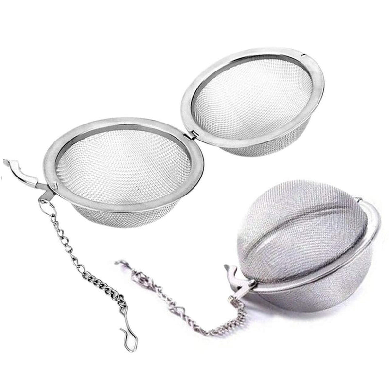 2 Pack Tea Strainer Infuser Ball - Stainless Steel Mesh Spoon for Leaves Herb Filter Fruit Squeeze - NewNest Australia