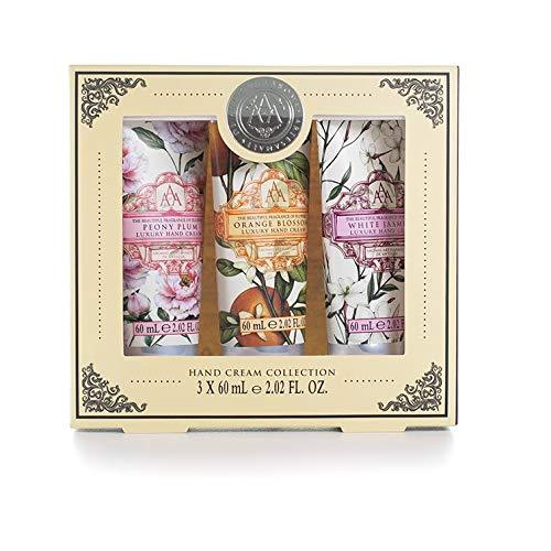 Aromas Artesanales de Antigua Peony Plum, Orange Blossom & White Jasmine Assorted Hand Cream Gift Set 3 x 60ml - NewNest Australia