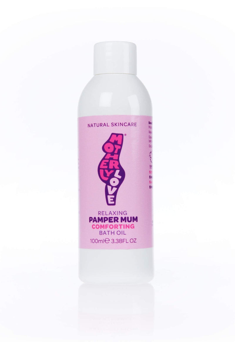 Motherlylove PAMPER MUM Relaxing Bath Oil | Lavender & Cyprus to relax and sooth aches and pains. Helps promote sleep | 100% Natural Omega Rich Oils | Created by an expert midwife, Made in UK (100ml) 100ml - NewNest Australia