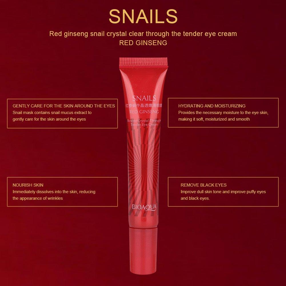 Red Ginseng Snail Eye Cream, EyesCooling MasksAnti Aging, Eye Cream Eye Wrinkle Eye Care Firming Essence - NewNest Australia